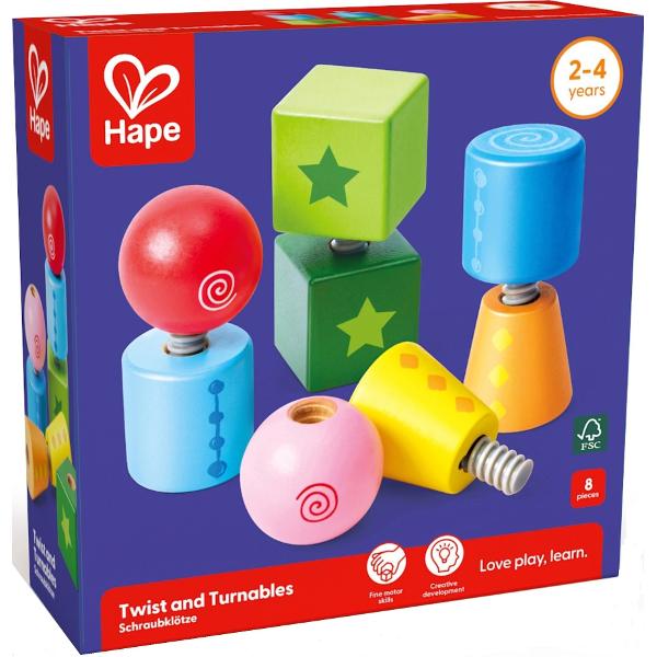 Jucarie din lemn: Set constructie prin insurubare