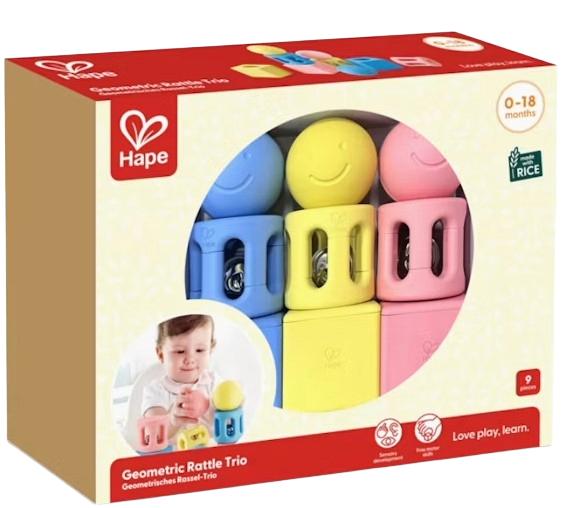 Imaginea produsului 'Zdrăngănitoare trio cu forme geometrice'