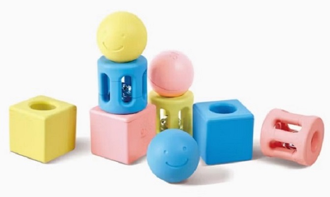 Imaginea produsului 'Zdrăngănitoare trio cu forme geometrice'
