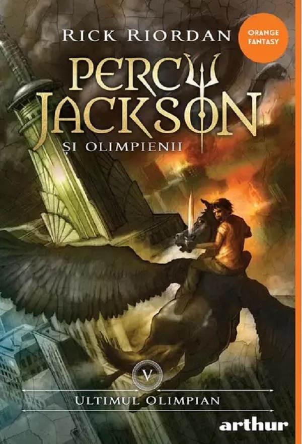 Coperta cărții 'Ultimul Olimpian. Seria Percy Jackson și Olimpienii Vol. 5 - Rick Riordan'
