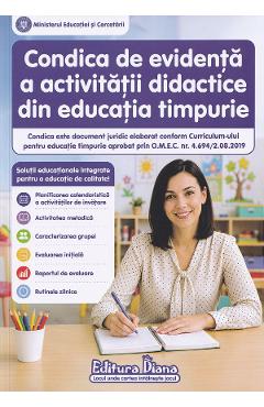 Coperta cărții 'Condica de evidență a activității didactice din educația timpurie 2026-2027'