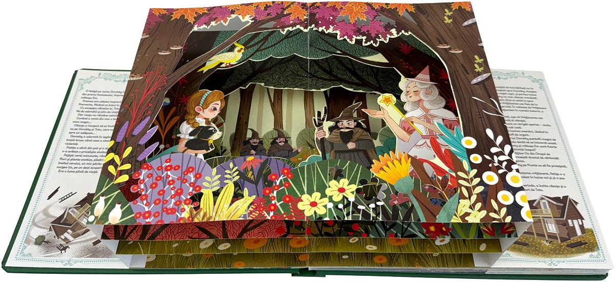 Coperta cărții 'Vrăjitorul din Oz. Ediție interactivă Pop-up - Lyman Frank Baum'