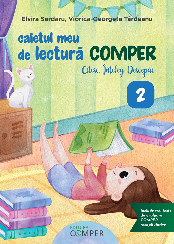 Coperta cărții 'Caietul meu de lectură Comper - Clasa 2 - Citesc. Înțeleg. Descopăr - Elvira Sardaru, Țârdeanu Viorica-Georgeta'