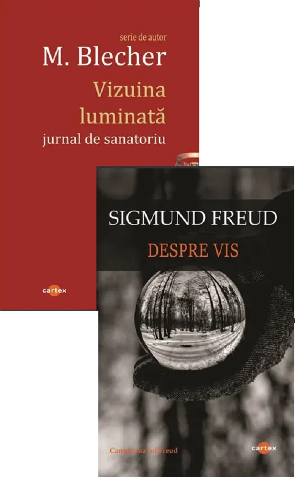 Coperta cărții 'Pachet 2 cărți: Inconștient și Imaginar. Vizuina luminată + Despre vis - Sigmund Freud, M. Blecher'
