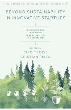Coperta cărții 'Beyond Sustainability in Innovative Startups: Exploring the Underlying Characteristics and Strategies - Ciro Troise'