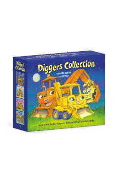 Coperta cărții 'Diggers Collection 4-Book Boxed Set: Where Do Diggers Sleep at Night?; Where Do Diggers Say I Love You?; Where Do'