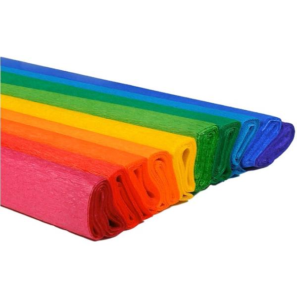 Set hartie creponata 10 culori