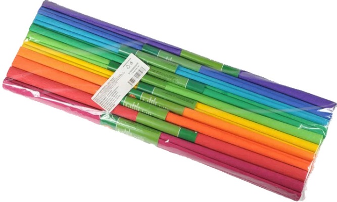 Imaginea produsului 'Set hârtie creponată 10 culori'