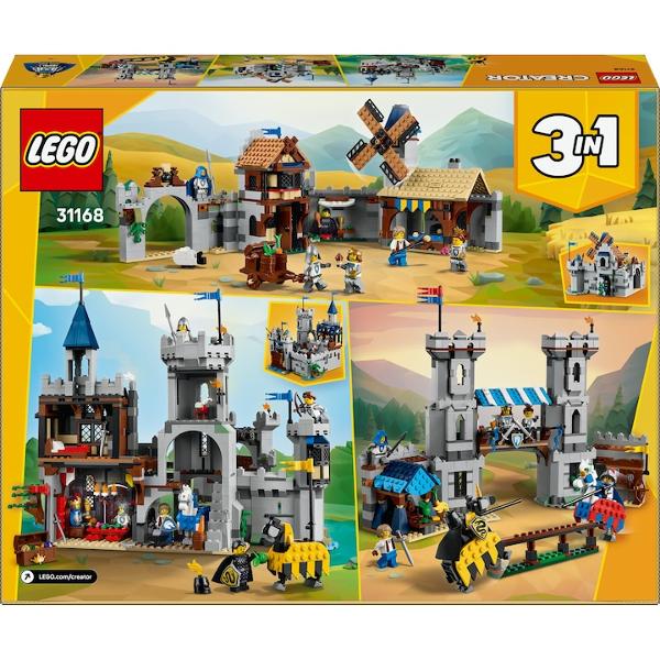 Lego Creator. Castel medieval cu cai si cavaleri