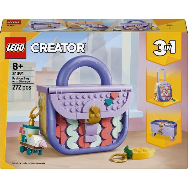 Lego Creator 3 in 1: Geanta artistica si moderna cu depozitare