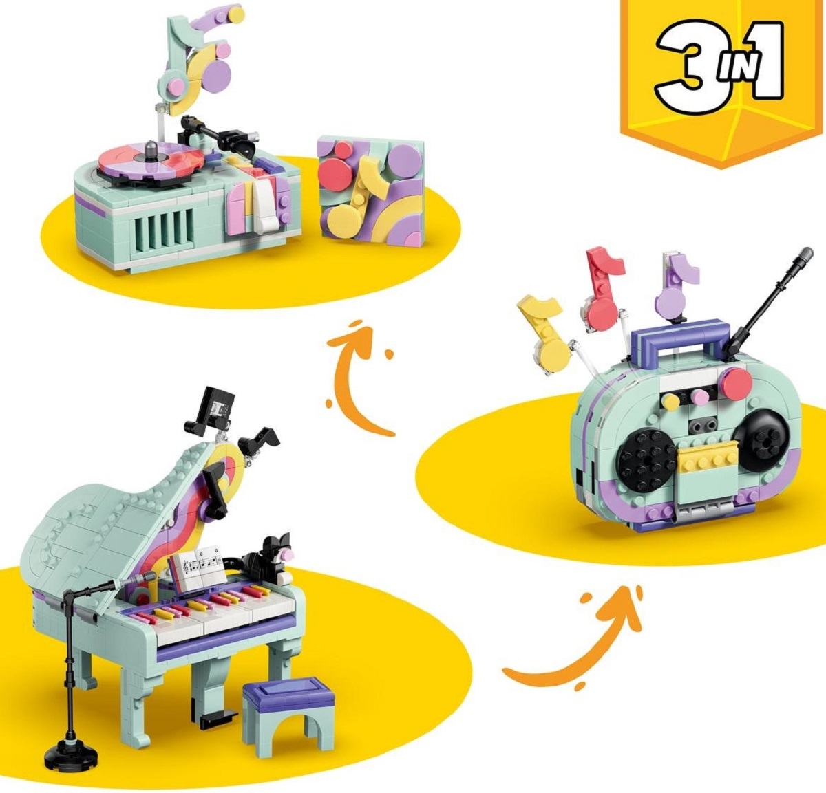 Imaginea produsului 'Lego Creator 3 în 1: Pian decorativ cu o pisică'