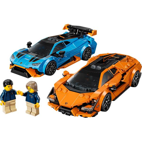 Lego Speed Champions. Lamborghini Revuelto si Huracan STO