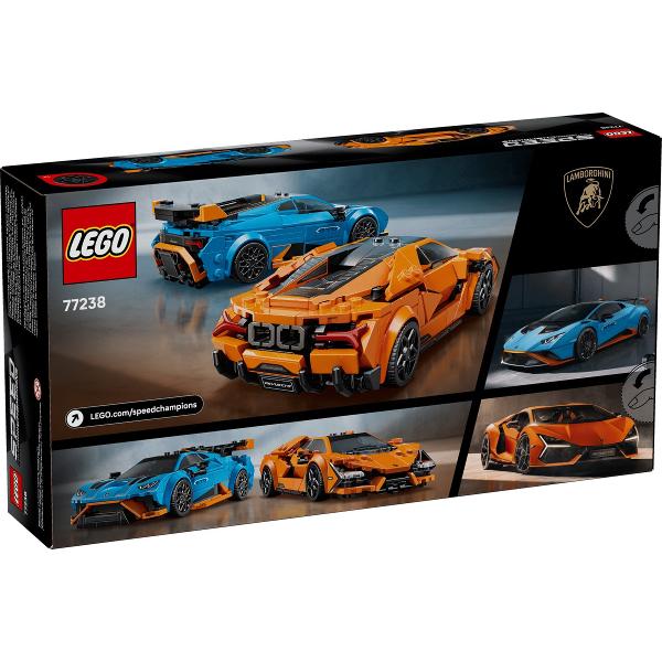 Lego Speed Champions. Lamborghini Revuelto si Huracan STO
