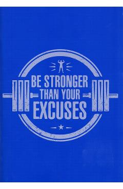 Imaginea produsului 'Caiet matematică A4 60 file. Be stronger than your excuses'