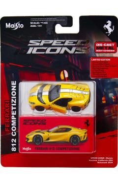 Imaginea produsului 'Mașinuță metalică Speed Icons: Ferrari 812 Competizione galben'