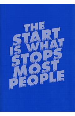 Imaginea produsului 'Caiet matematică A4 60 file. The start is what stops most people'