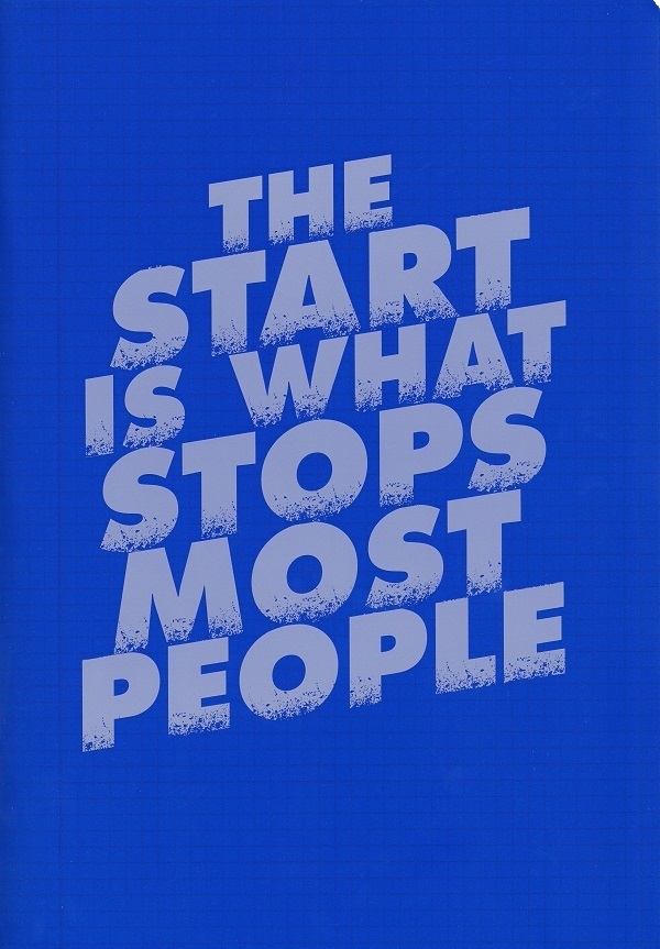 Imaginea produsului 'Caiet matematică A4 60 file. The start is what stops most people'