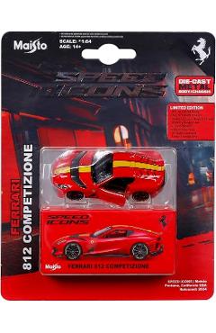 Imaginea produsului 'Mașinuță metalică Speed Icons: Ferrari 812 Competizione roșu'