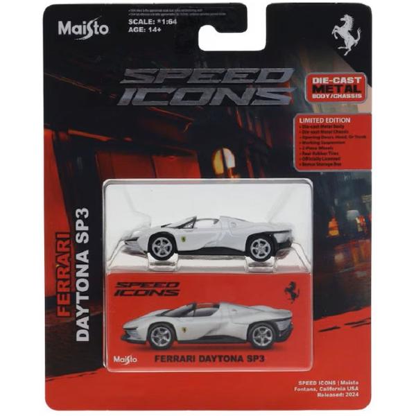 Masinuta metalica Speed Icons: Ferrari Faytona SP3 alb
