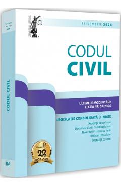 Coperta cărții 'Codul civil. Septembrie 2026 - Dan Lupașcu'