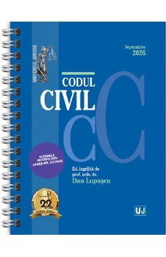 Coperta cărții 'Codul civil. Septembrie 2026 Ed. Spiralată - Dan Lupașcu'