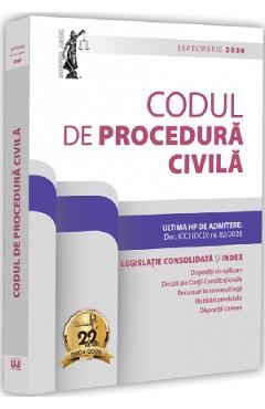 Coperta cărții 'Codul de procedură civilă. Septembrie 2026 - Dan Lupașcu'