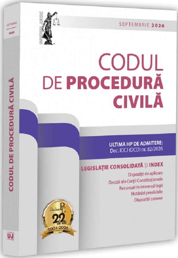 Coperta cărții 'Codul de procedură civilă. Septembrie 2026 - Dan Lupașcu'