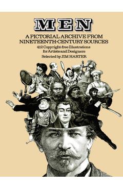 Coperta cărții 'Men: A Pictorial Archive from Nineteenth-Century Sources - Jim Harter'