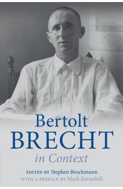 Coperta cărții 'Bertolt Brecht in Context - Stephen Brockmann'