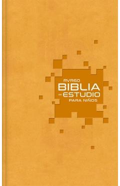 Rvr60 Biblia de Estudio Para Niños, Leathersoft, Mango: La Biblia Para Niños Más Completa -