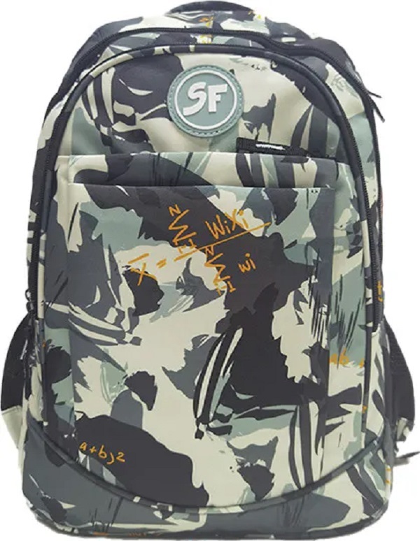 Imaginea produsului 'Ghiozdan Camuflaj negru 4 fermoare'