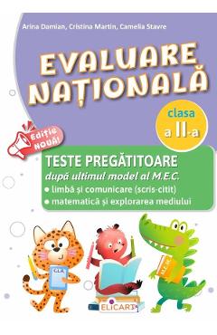 Coperta cărții 'Evaluare națională - Clasa 2 - Teste pregătitoare - Arina Damian, Cristina Martin, Camelia Stavre'
