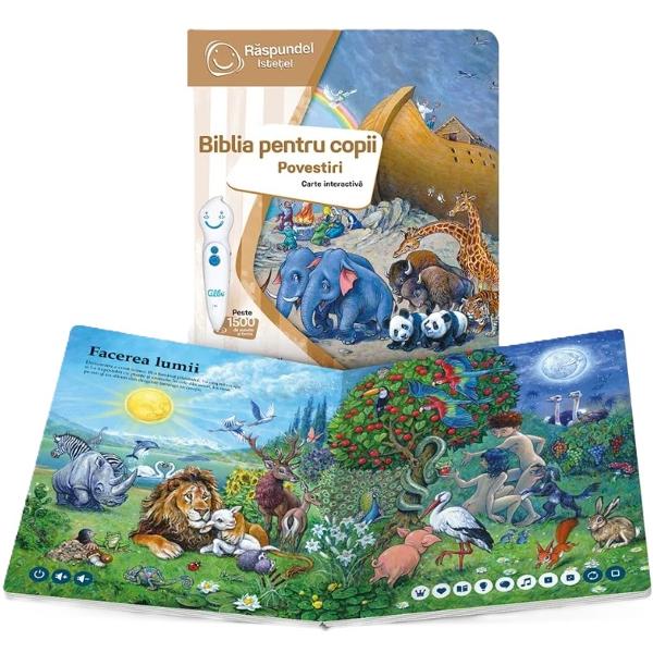 Carte interactiva: Raspundel Istetel. Biblia pentru copii. Povestiri