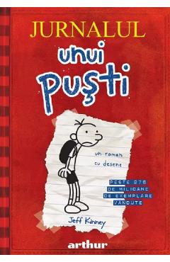 Coperta cărții 'Jurnalul unui puști Vol.1: Jurnalul lui Greg Heffley - Jeff Kinney'