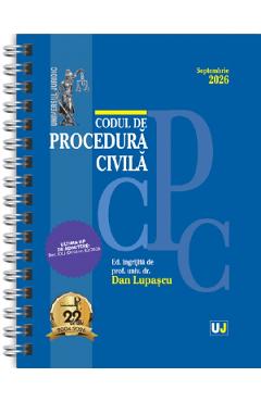 Coperta cărții 'Codul de procedură civilă. Septembrie 2026 Ed. Spiralată - Dan Lupascu'