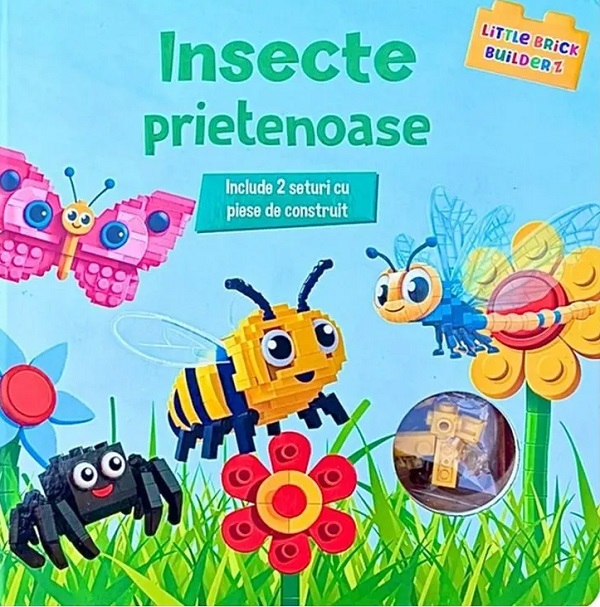 Carte cu piese de construit. Insecte prietenoase