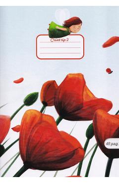 Imaginea produsului 'Caiet dictando A5 Tip 2 24 file: Poppies'