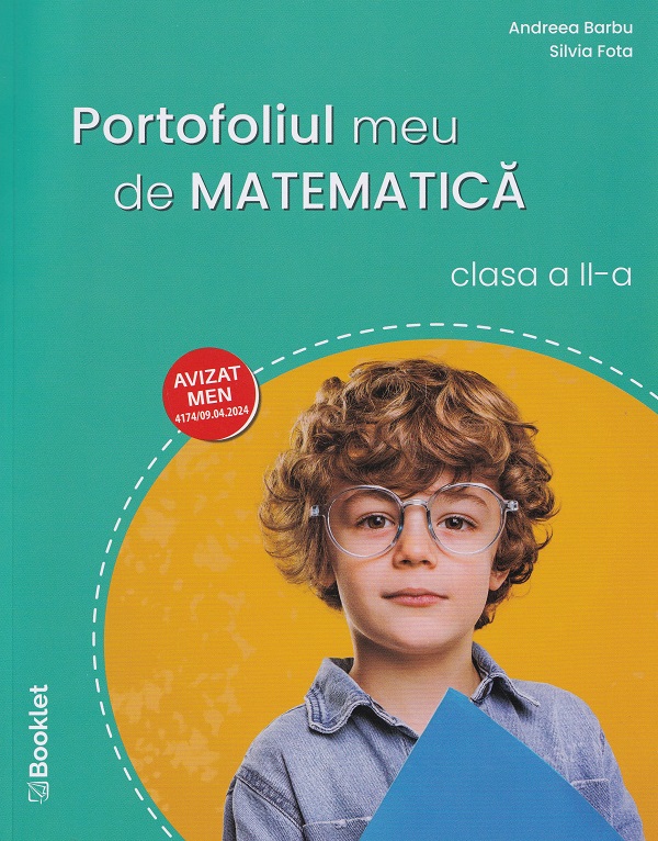 Coperta cărții 'Portofoliul meu de matematică - Clasa 2 - Andreea Barbu, Silvia Fota'