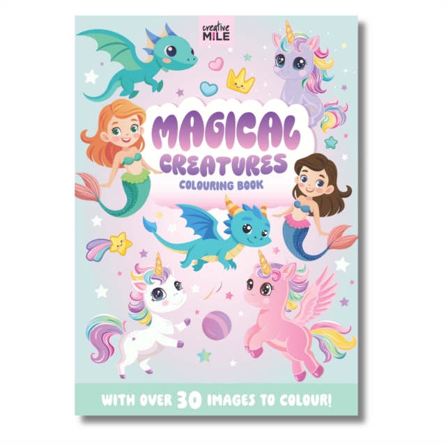 Coperta cărții 'Magical Creatures Colouring Book -'