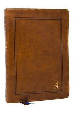 Coperta cărții 'The Jonathan Edwards Study Bible: Experience Abiding Joy in Christ (Nkjv, Brown Leathersoft, Red Letter, Comfort Print,'