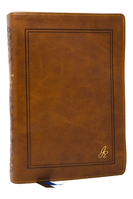 Coperta cărții 'The Jonathan Edwards Study Bible: Experience Abiding Joy in Christ (Nkjv, Brown Leathersoft, Red Letter, Comfort Print,'