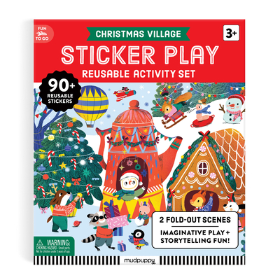 Coperta cărții 'Christmas Village Sticker Play Reusable Activity Kit -'