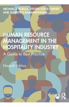 Coperta cărții 'Human Resource Management in the Hospitality Industry: A Guide to Best Practice - Michael J. Boella'