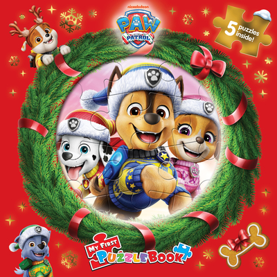 Coperta cărții 'Nick Paw Patrol Christmas My First Puzzle Book -'
