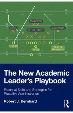 Coperta cărții 'The New Academic Leader's Playbook: Essential Skills and Strategies for Proactive Administration - Robert J. Bernhard'