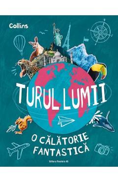 Coperta cărții 'Turul lumii. O călătorie fantastică'