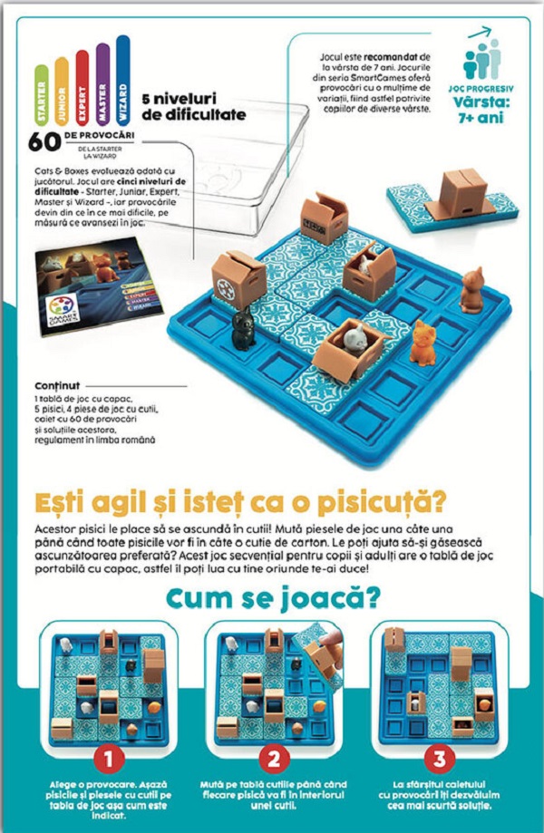 Imaginea produsului 'Joc logic: Cats and Boxes'