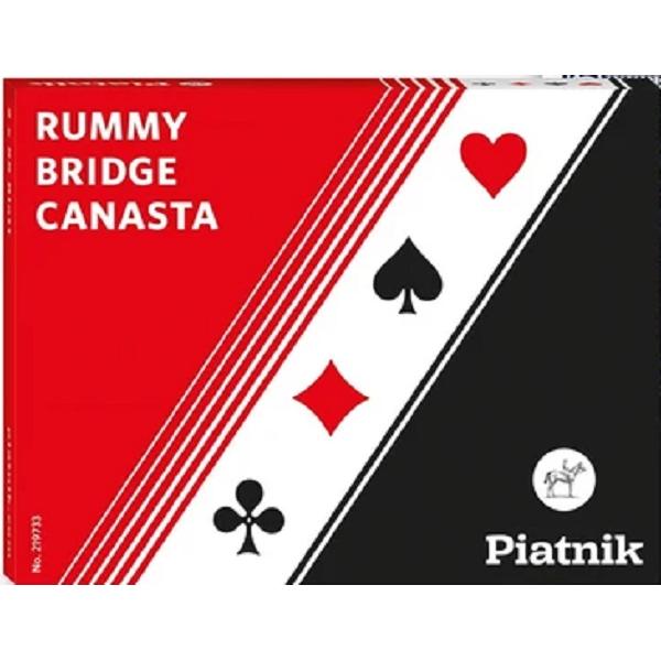 Set 2 pachete carti de joc Poker, Canasta, Bridge