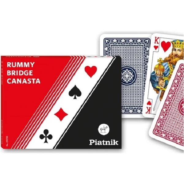 Set 2 pachete carti de joc Poker, Canasta, Bridge