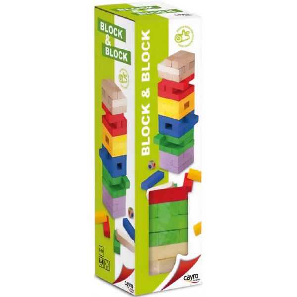 Joc: Turnul de lemn colorat
